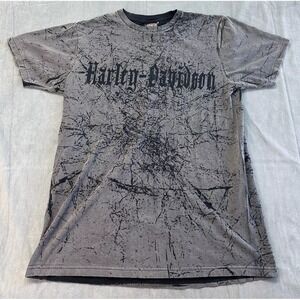 Chesters Harley Davidson Jackson Hole Wyoming Tshirt AOP Large 19x26 Y2K